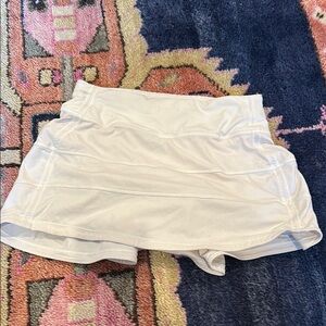 Lulu White Tennis Skirt